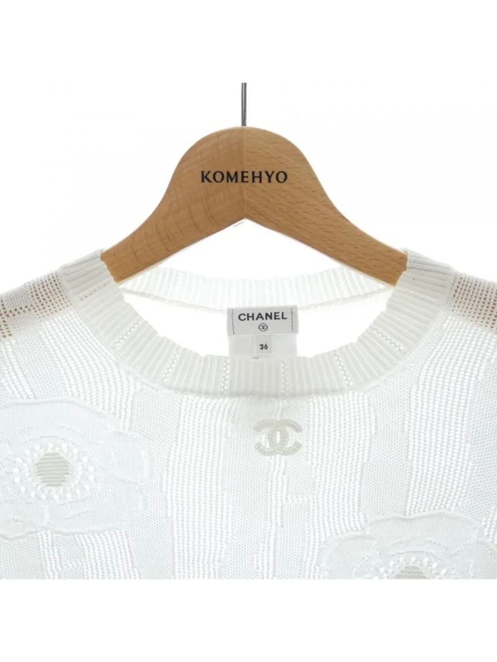 Chanel Knit Sweater White